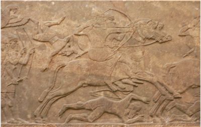 Picture Of Assyrian Mounted Archery