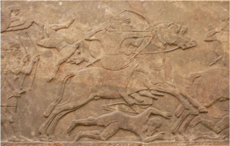 Picture Of Assyrian Mounted Archery