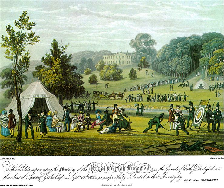Picture Of Royal British Bowmen Archery Club 1823